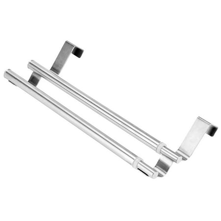 Details about   Double Layers Stainless Steel Telescopic Towel Holder Rack Hanger Organizer BG 